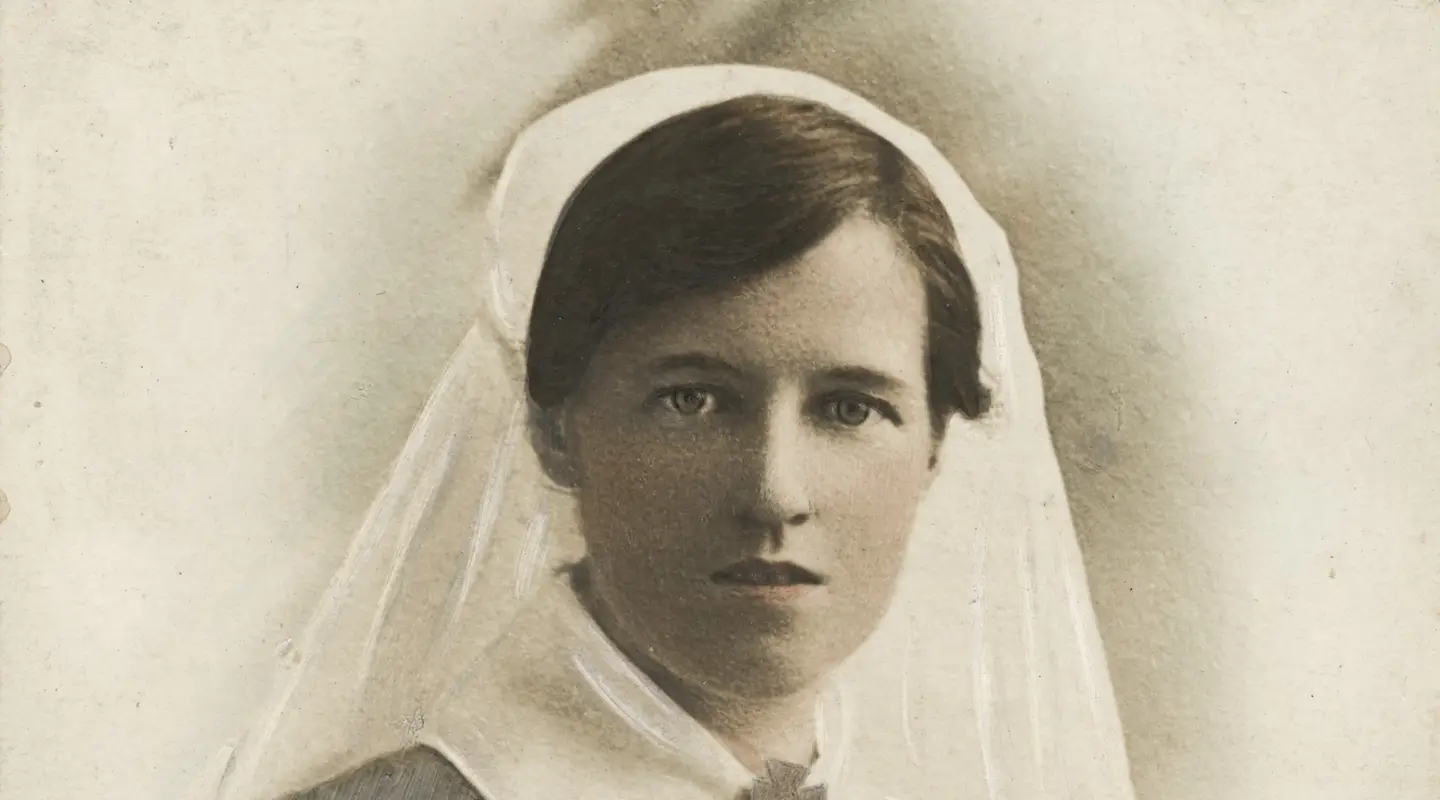 Studio portrait of Sister Edith Blake