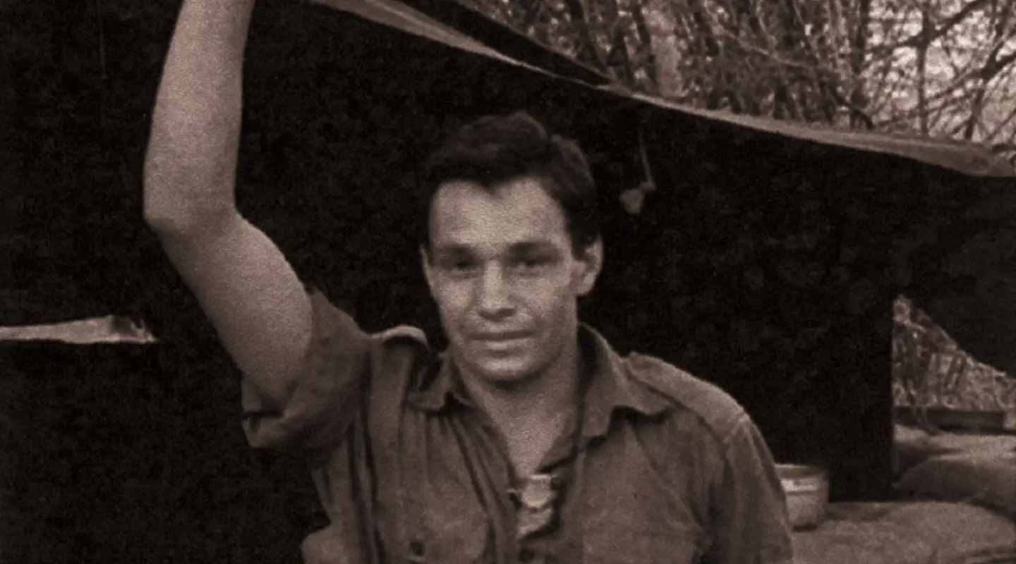 Frank Clarke stands outside in his uniform