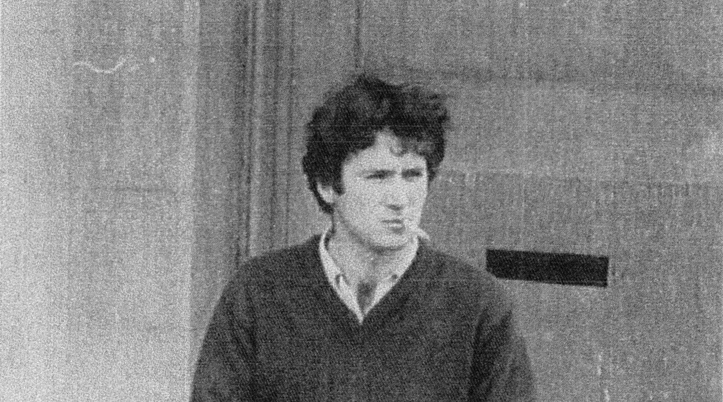 Des Files smokes a cigarette