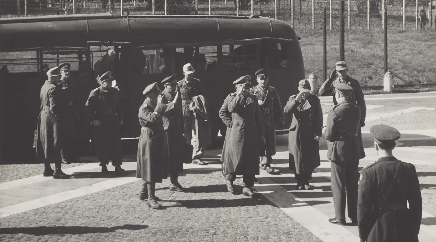 General Hans-Jürgen von Arnim and other senior officers arrive at Trent Park
