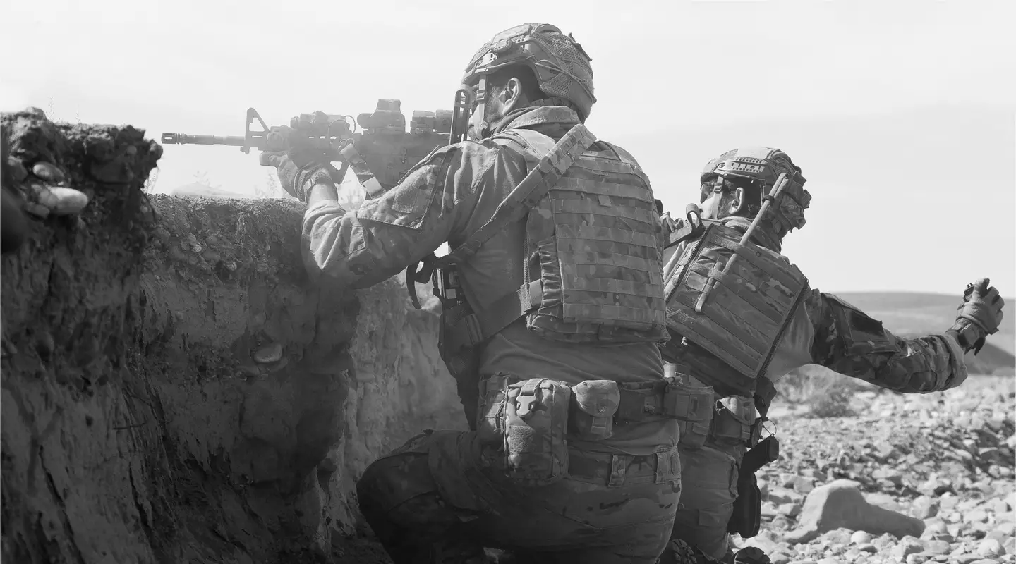 Australian Army soldiers from Special Operations Task Group conduct a range practise in Uruzgan province, southern Afghanistan, in 2012.