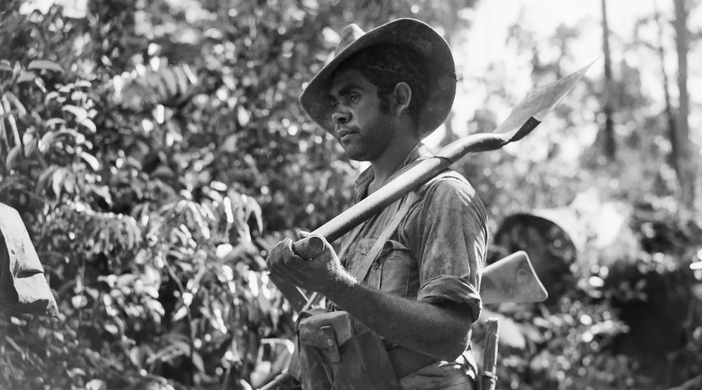 Private Victor Nelson of 2/3 Pioneer Battalion at Tarakan, Borneo, 1945