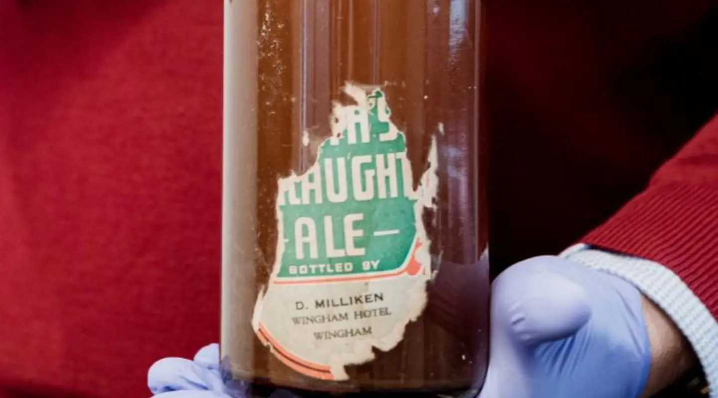 Unopened bottle of Tooth's Draught Ale