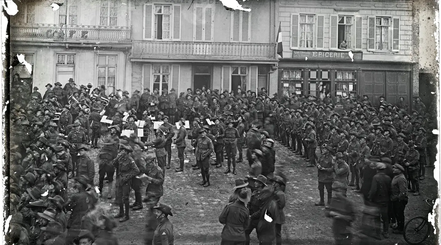 Australian soldiers in Vignacourt AWM P10550.715
