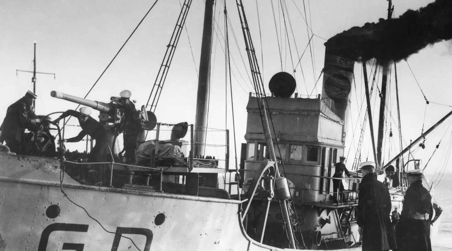 HMAS Goorangai in wartime service, c. 1939.