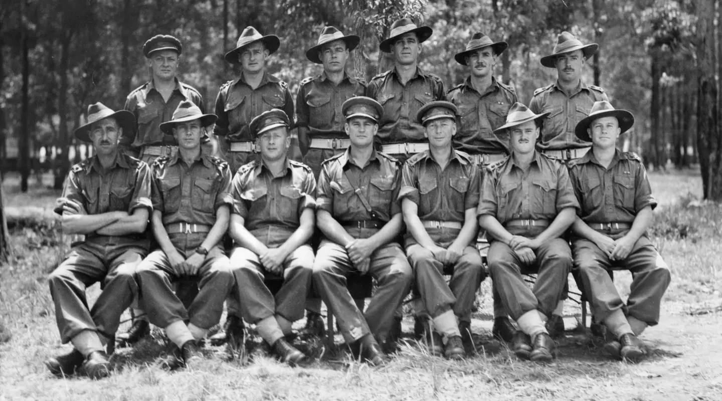 Original officers of the 2/4th Infantry Battalion, 19th Infantry Brigade. 081171
