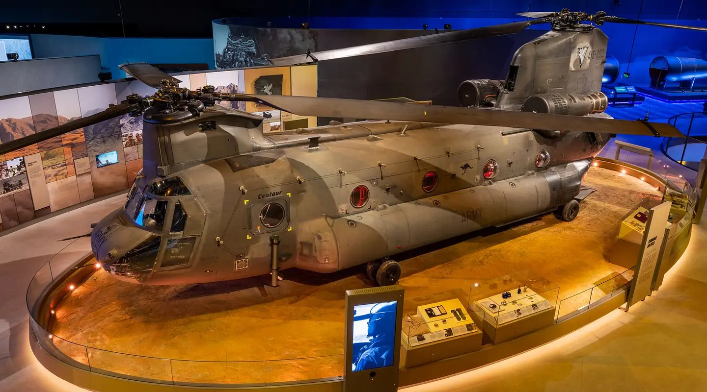 Kandahar Workhorse: Chinooks 2006-2013. Photograph taken by Ian Roach. AWM26.PR.034