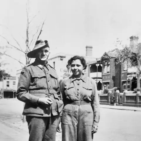 Private Samuel Lovett and his niece, Aircraftwoman Alice Lovett