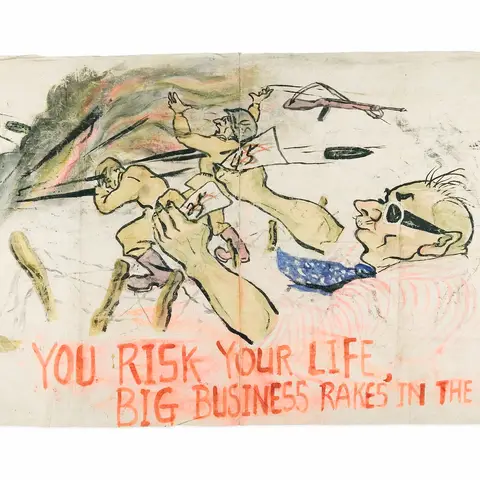 Chinese propaganda banner