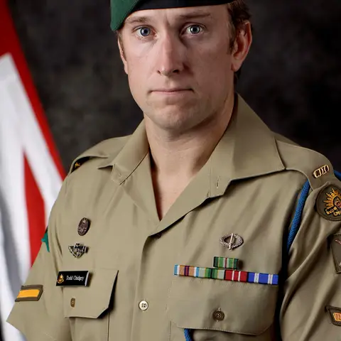 Portrait of LCPL Todd Chidgey