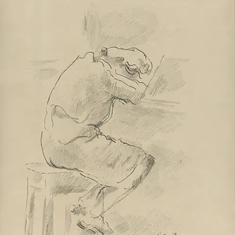 Sybil Craig, Inspectress takes a rest at tea time, 1945