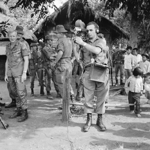 Official Army Public Relations cinematographer David Combe