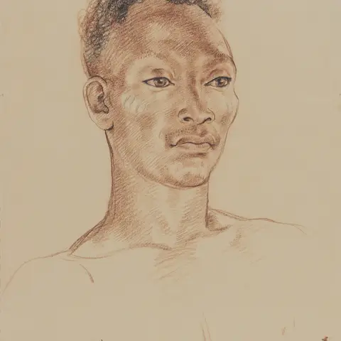 Drawing of PNG soldier, Tapioli