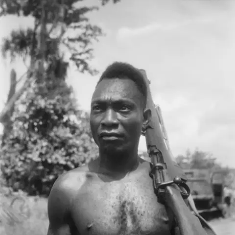 Photograph of PNG soldier Tapioli