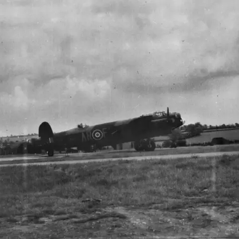 The Avro Lancaster bomber used by Clegg and his crew of 460 Squadron.