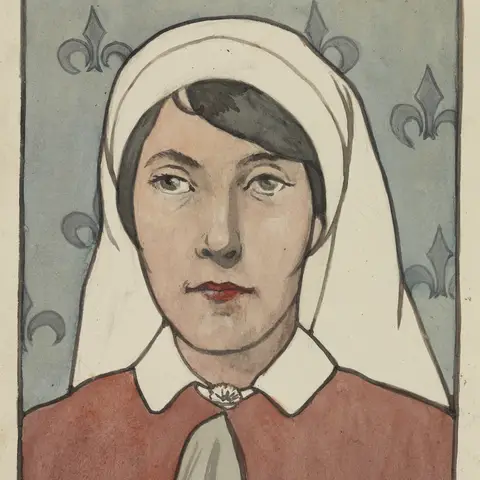 J.H. Cadell, Nurse (1918), watercolour on paper.  ART00194.010