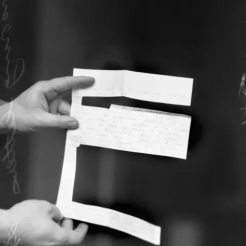 A letter after it was censored, AWM 139314