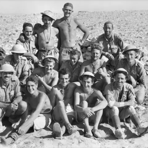 The tank chaser platoon of the 2/10th Battalion prior to leaving Tobruk