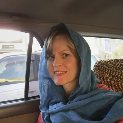 Sally Sara in Kabul during her posting to Afghanistan from February to December 2011. Photograph by Sally Sara.