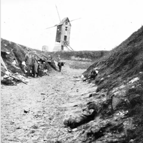 Windmill in Le Transloy, on the road between Péronne  and Bapume.