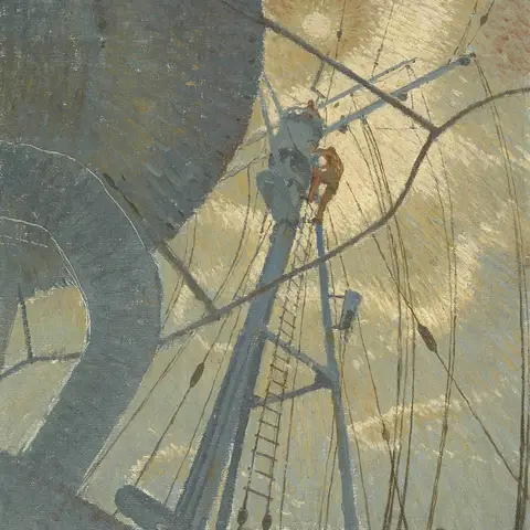 Frank Norton, Crows nest lookout’s relief, HMAS Quiberon, 1944