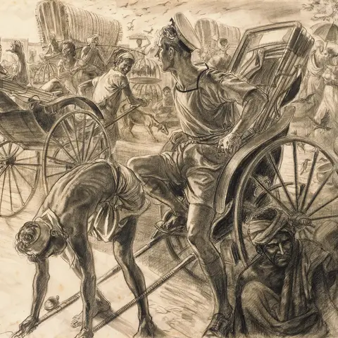 Roy Hodgkinson, R.A.N at Colombo, 1945