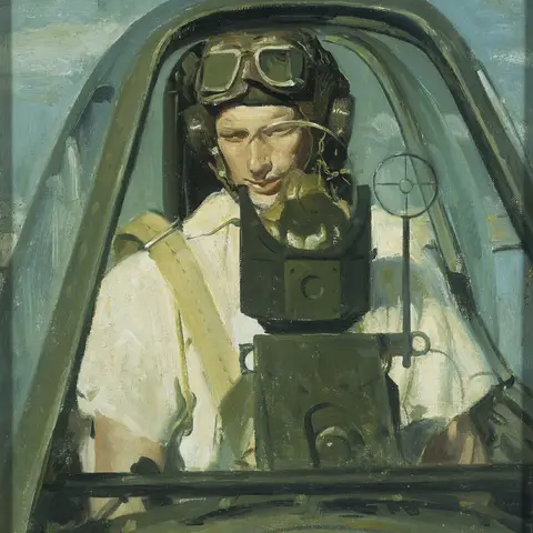 William Dargie, Pilot in cockpit of Thunderbolt (Warrant Officer Russell Precians)