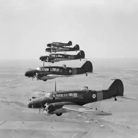 Five Avro Ansons