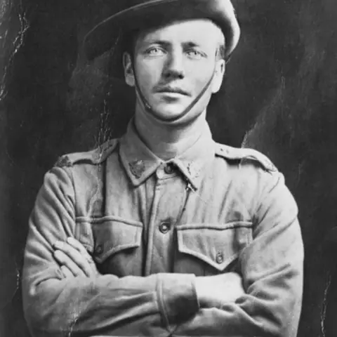 Studio portrait of 868 Private (Pte) Frederick James Adams