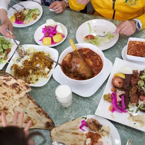 •	Masgouf cooked at Al-Dhiaffah Al-Iraqi Restaurant, Fairfield. Photographed by Kimberley Low.