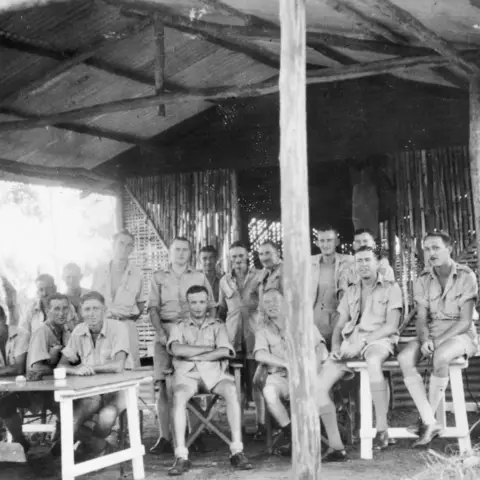 Group Portrait Of Officers And Non Commissioned Officers Of No. 2 Wireless Unit Raaf. This Was An Ultra Secret Intelligence Unit Attached To The Central Bureau Of Intelligence