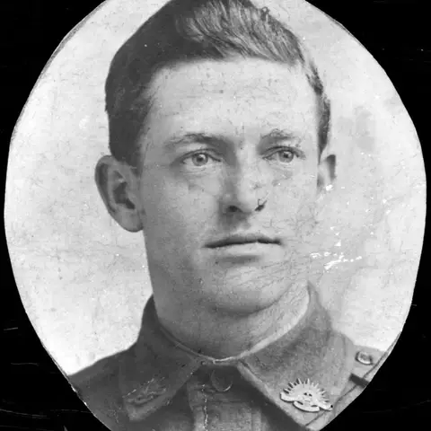 Portrait of 6766 Private Lawrence (Snowy) Atherton