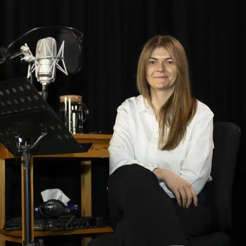 Studio portrait of Emily Pyke