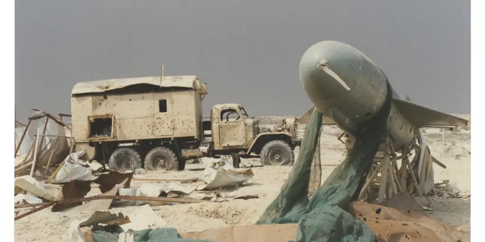 Dummy Silkworm, Kuwait, 1991. Courtesy of Ian Parker