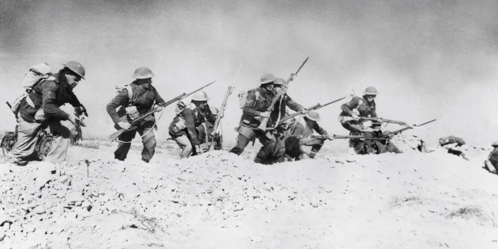 In battle, officers and NCOs led by example, converting sound morale into combat motivation