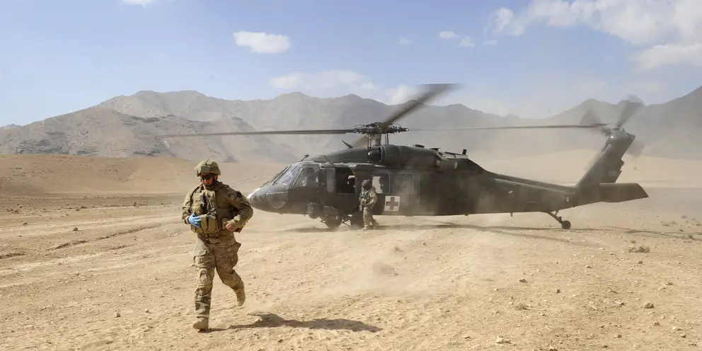 Aeromedical evacuation from the Chora Valley
