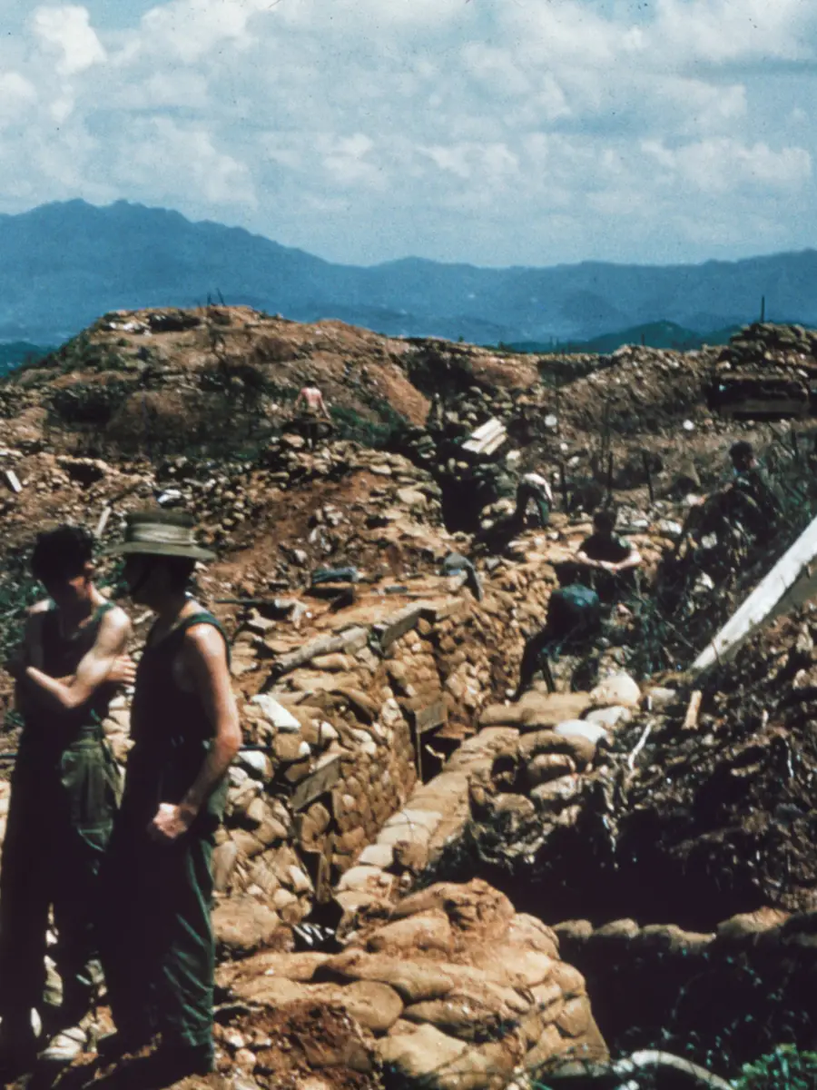 The Samichon Valley as seen from the Hook in July 1953
