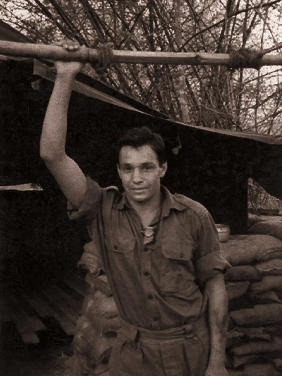 Frank Clarke stands outside in his uniform