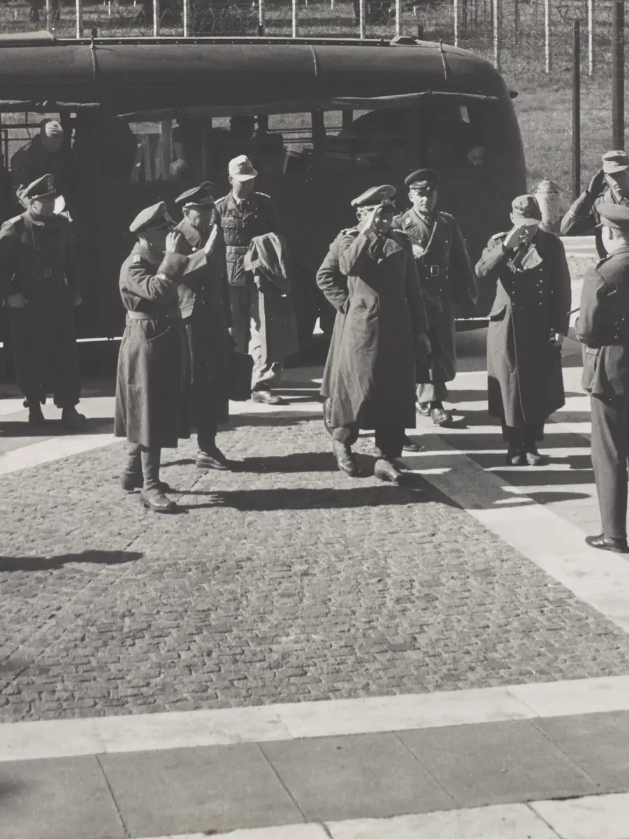 General Hans-Jürgen von Arnim and other senior officers arrive at Trent Park