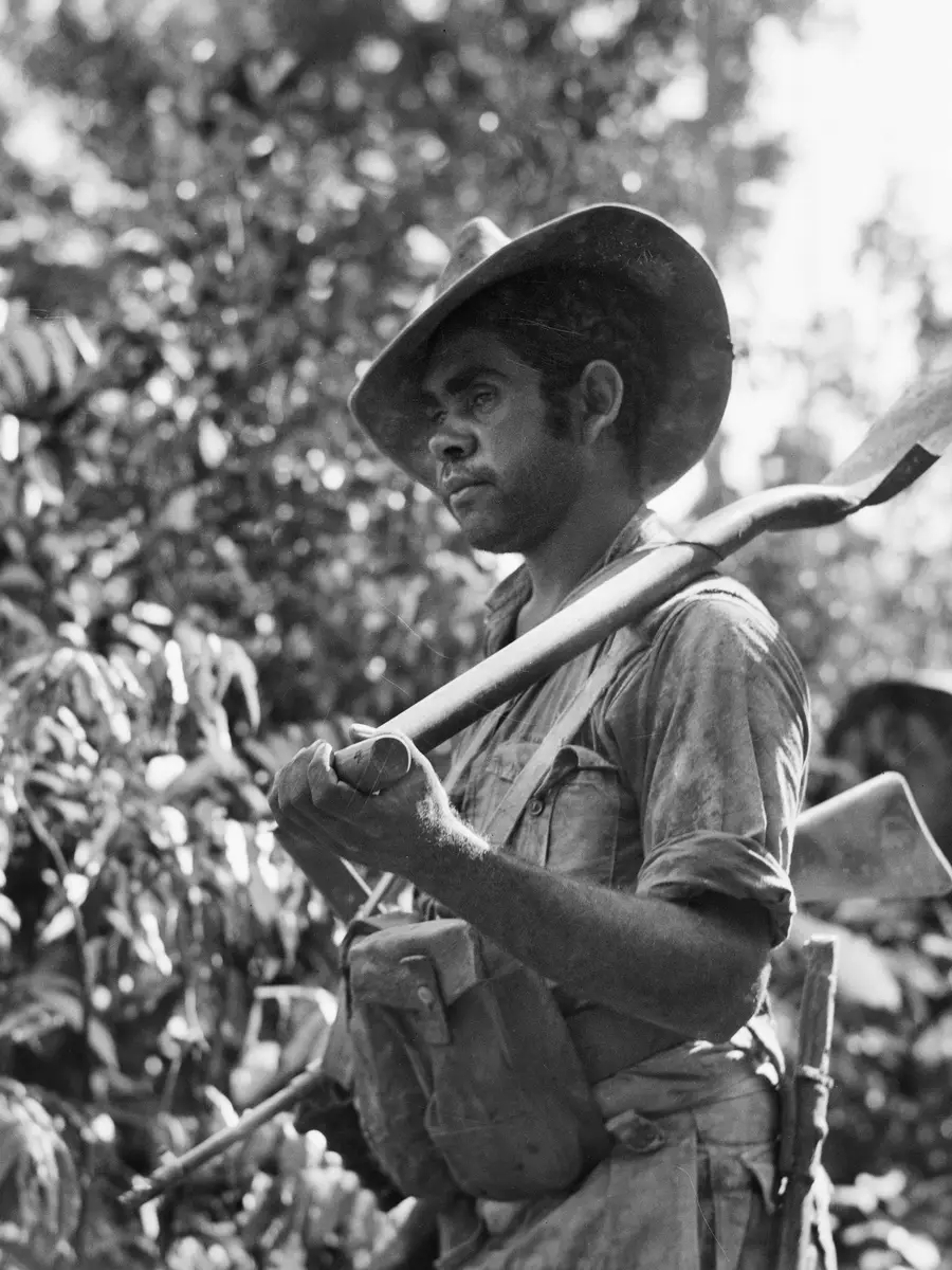 Private Victor Nelson of 2/3 Pioneer Battalion at Tarakan, Borneo, 1945