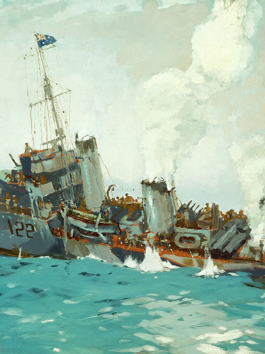(Sinking of HMAS Waterhen)