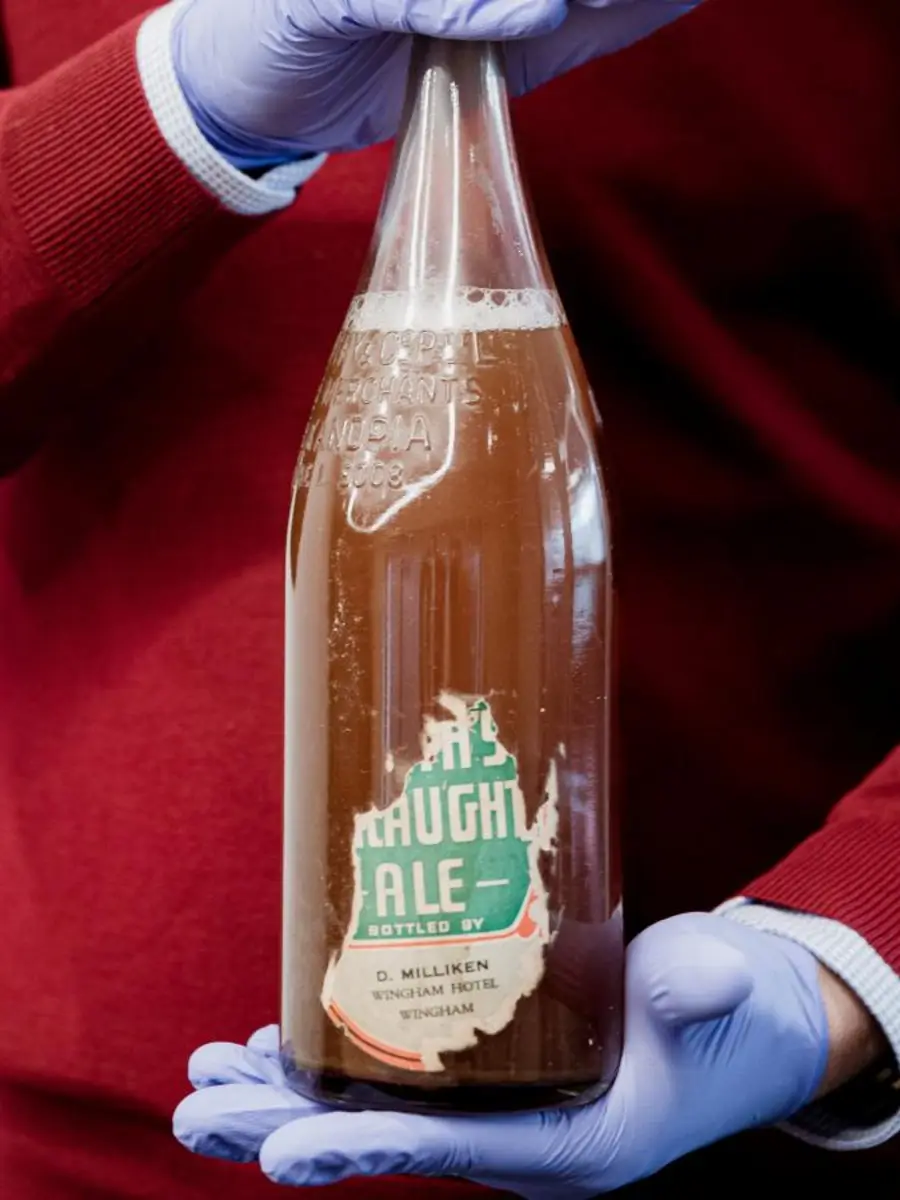 Unopened bottle of Tooth's Draught Ale