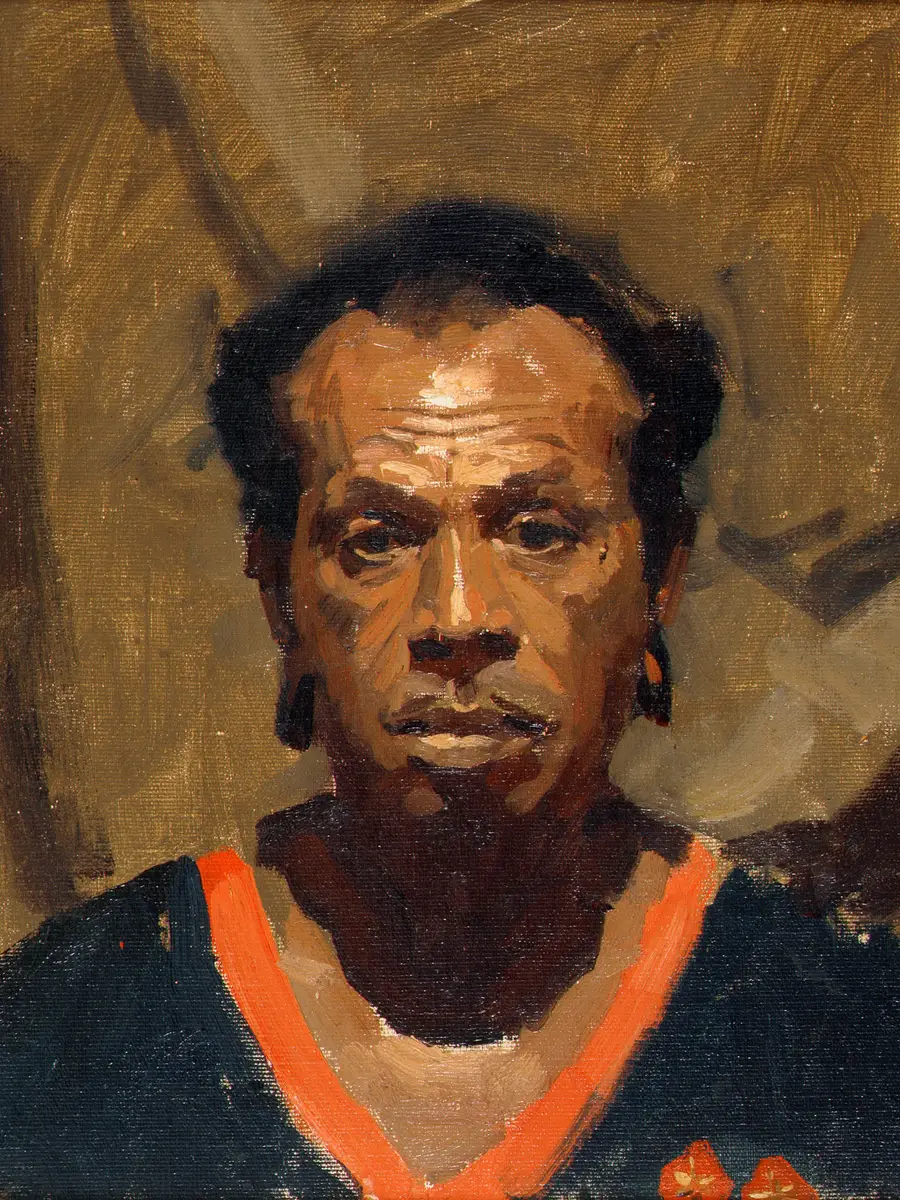 Painting of Bagita, a PNG Sergeant