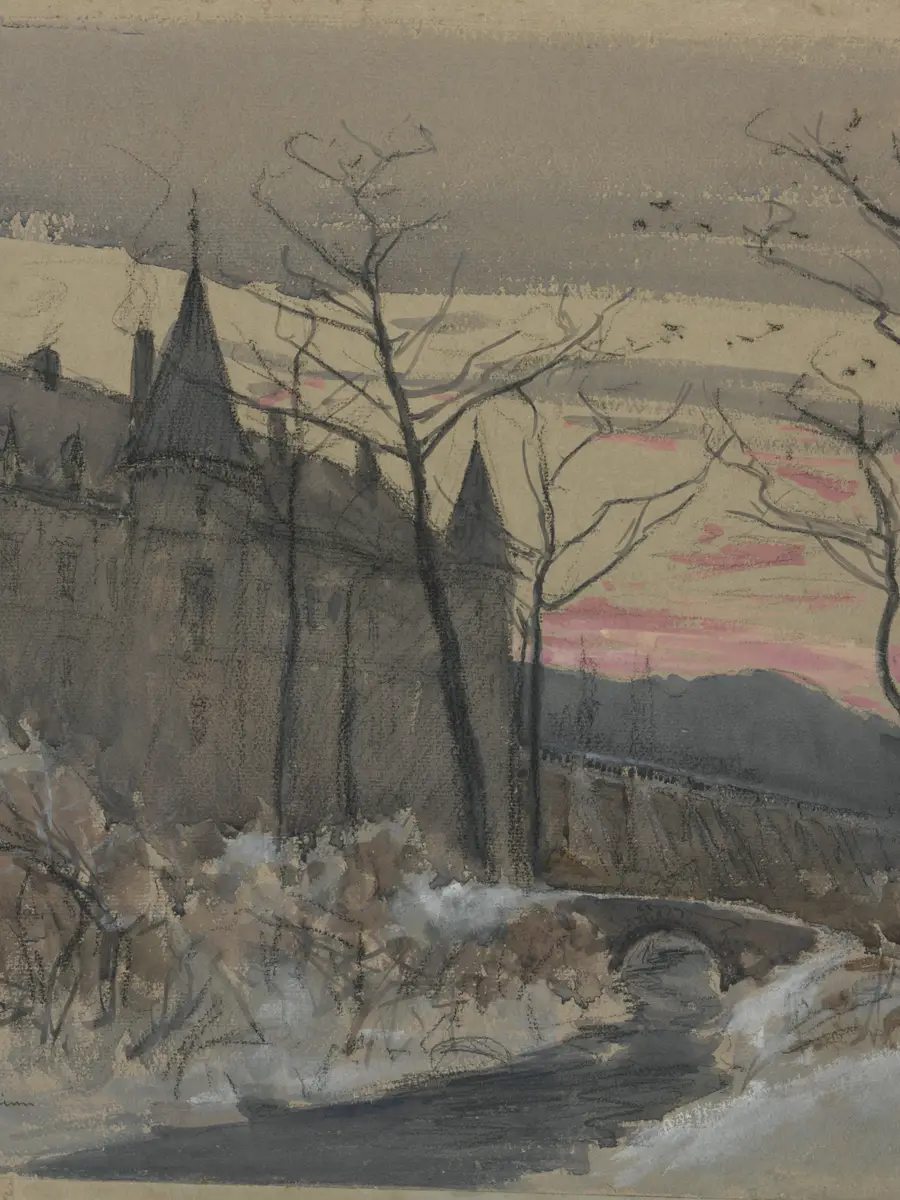 A.H. Fullwood, Chateau at Ham-sur-Heure (1918). ART02450 