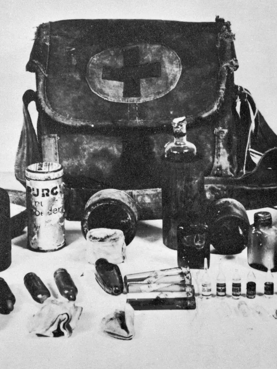 Japanese troop medical supplies. AWM P02443.004