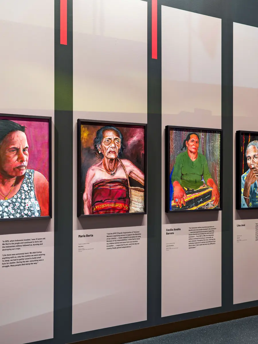 Portraits of Timorese women who supported the resistance against Indonesian occupation.