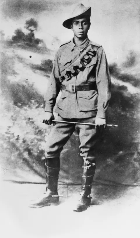 Portrait of Chris Saunders, Reg Saunders’s father, who served on the Western Front.
