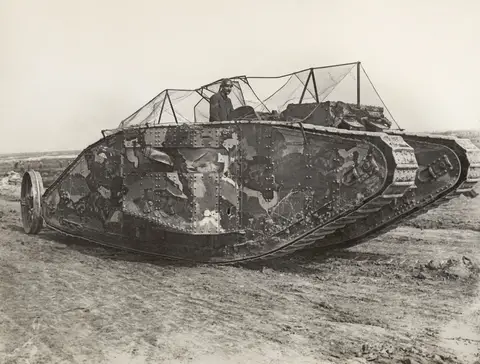 A British Mark I female tank