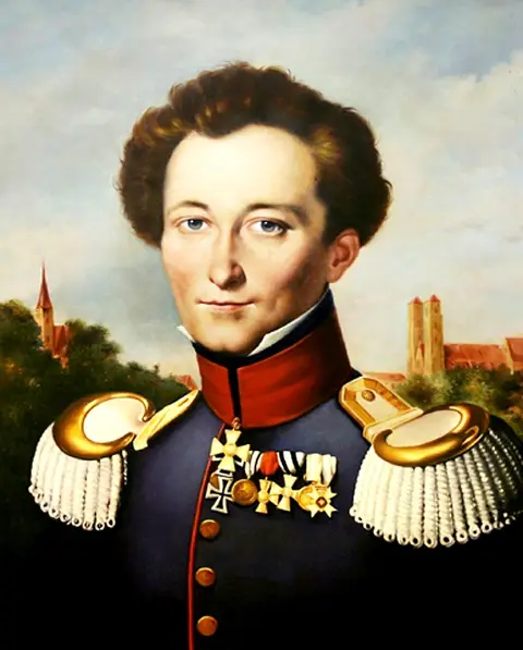 Attributed to Wilhelm Wach, Carl von Clausewitz, c. 1830.