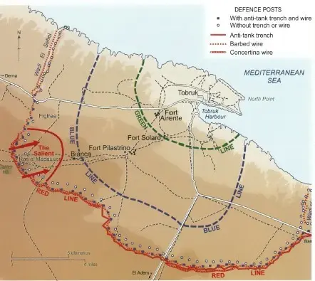 Map of Defence Posts